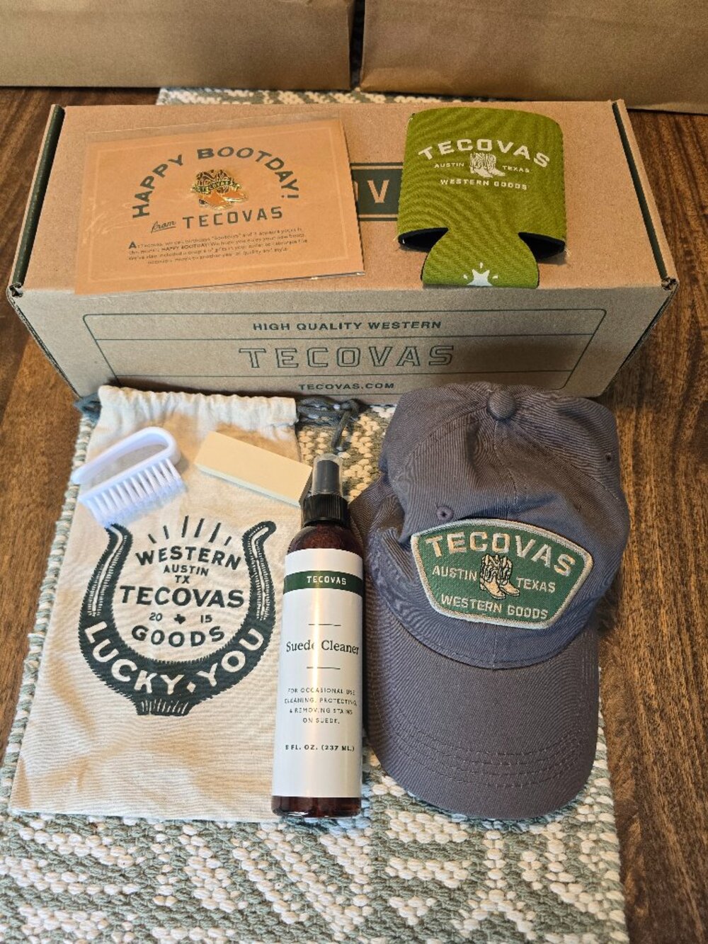 NWTs Tecovas Suede Care & Bootday Kit